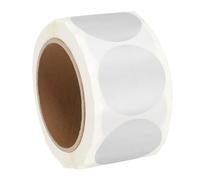 PATIKIL Colored Dot Stickers 50mm, 500 Pcs Color Coding Labels Blank Circle Stickers Adhesive Round Price Stickers for Inventory Office Garage Classroom, Silver