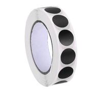 PATIKIL Colored Dots Stickers 1/2" / 12.7mm, 1000 Pcs Color Coding Labels Blank Circle Stickers Adhesive Round Price Stickers for Inventory Office Garage Classroom, Black