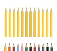 PATIKIL Colored Pencils, Lemon Yellow Color Cute Drawing Pencils with Oil-Based Cores Art Scrapbook Supplies for Adult Coloring Books Artists Beginners Drawing Sketching, 122 Pcs