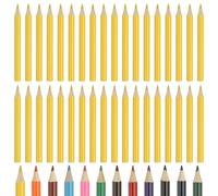 PATIKIL Colored Pencils, Lemon Yellow Color Cute Drawing Pencils with Oil-Based Cores Art Scrapbook Supplies for Adult Coloring Books Artists Beginners Drawing Sketching, 362 Pcs