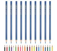 PATIKIL Colored Pencils, Middle Blue Color Drawing Pencils with Oil-Based Cores Art Scrapbook Supplies for Adult Coloring Books Artists Beginners Drawing Sketching, 10 Pcs