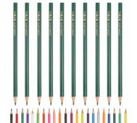 PATIKIL Colored Pencils, Middle Green Color Drawing Pencils with Oil-Based Cores Art Scrapbook Supplies for Adult Coloring Books Artists Beginners Drawing Sketching, 10 Pcs