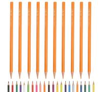 PATIKIL Colored Pencils, Orange Yellow Color Drawing Pencils with Oil-Based Cores Art Scrapbook Supplies for Adult Coloring Books Artists Beginners Drawing Sketching, 10 Pcs