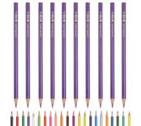 PATIKIL Colored Pencils, Purple Color Drawing Pencils with Oil-Based Cores Art Scrapbook Supplies for Adult Coloring Books Artists Beginners Drawing Sketching, 10 Pcs