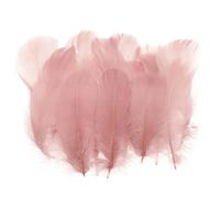 PATIKIL Colorful Feathers 3-5inch, 300pcs Goose Feathers Bulk for Crafts DIY, Wedding Home Party Decorations Dream Catcher, Light Pink