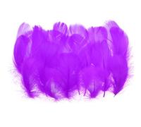 PATIKIL Colorful Feathers 3-5inch, 300pcs Goose Feathers Bulk for Crafts DIY, Wedding Home Party Decorations Dream Catcher, Dark Purple