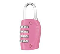 PATIKIL Combination Lock, 4 Digit Outdoor Padlock Waterproof Locker Lock for Luggage Suitcase, Gym Locker, Fence, Filing Cabinets, Toolbox, Gate, Pink