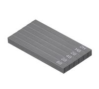 PATIKIL Compressed Charcoal Sticks, 6 Pack 2H/2B/4B/6B/8B/HB Art Supplies Sketch Square Stick for Artist Drawing Sketching Shading Painting, Black