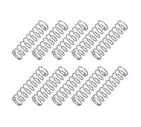 PATIKIL Compression Spring, 0.3mm Wire Dia x 3mm OD x 10mm L, 10 Pcs 304 Stainless Steel Mechanical Extension Small Springs Pen Springs Assortment Kit for Shop and Home Repairs