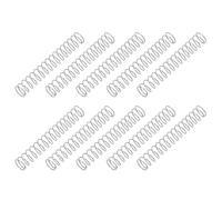 PATIKIL Compression Spring, 0.3mm Wire Dia x 4mm OD x 25mm L, 10 Pcs 304 Stainless Steel Mechanical Extension Small Springs Pen Springs Assortment Kit for Shop and Home Repairs