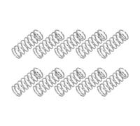 PATIKIL Compression Spring, 0.4mm Wire Dia x 4mm OD x 10mm L, 10 Pcs 304 Stainless Steel Mechanical Extension Small Springs Pen Springs Assortment Kit for Shop and Home Repairs