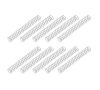 PATIKIL Compression Spring, 0.4mm Wire Dia x 4mm OD x 30mm L, 10 Pcs 304 Stainless Steel Mechanical Extension Small Springs Pen Springs Assortment Kit for Shop and Home Repairs