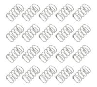 PATIKIL Compression Spring 0.5 mm Wire Dia x 6 mm OD x 10 mm L, 20 Pcs 304 Stainless Steel Mechanical Extension Small Springs Pen Springs Assortment Kit for Shop and Home Repairs