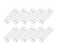 PATIKIL Compression Spring, 0.6mm Wire Dia x 12mm OD x 35mm L, 10 Pcs 304 Stainless Steel Mechanical Extension Small Springs Pen Springs Assortment Kit for Shop and Home Repairs