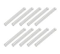 PATIKIL Compression Spring, 0.6mm Wire Dia x 5mm OD x 45mm L, 10 Pcs 304 Stainless Steel Mechanical Extension Small Springs Pen Springs Assortment Kit for Shop and Home Repairs