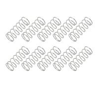 PATIKIL Compression Spring, 0.8mm Wire Dia x 12mm OD x 30mm L, 10 Pcs 304 Stainless Steel Mechanical Extension Small Springs Pen Springs Assortment Kit for Shop and Home Repairs