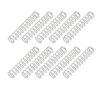 PATIKIL Compression Spring, 1mm Wire Dia x 10mm OD x 50mm L, 10 Pcs 304 Stainless Steel Mechanical Extension Small Springs Pen Springs Assortment Kit for Shop and Home Repairs