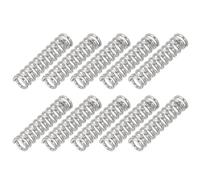 PATIKIL Compression Spring, 1mm Wire Dia x 6mm OD x 25mm L, 10 Pcs 304 Stainless Steel Mechanical Extension Small Springs Pen Springs Assortment Kit for Shop and Home Repairs