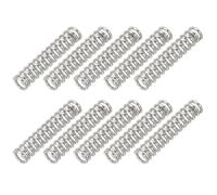 PATIKIL Compression Spring, 1mm Wire Dia x 6mm OD x 30mm L, 10 Pcs 304 Stainless Steel Mechanical Extension Small Springs Pen Springs Assortment Kit for Shop and Home Repairs