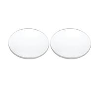 PATIKIL Concave Lens, 120mm Focal Length 50mm (2") Diameter Round Glass Magnifying Telescope Lens Trial Set Ground Edge for Lab Physics Class Optics Scientific Experiments, White, 2Pcs