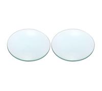 PATIKIL Concave Lens, 180mm Focal Length 84mm (3.3") Diameter Round Glass Magnifying Telescope Lens Trial Set Ground Edge for Lab Physics Class Optics Scientific Experiments, Cyan, 2Pcs