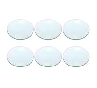PATIKIL Concave Lens, 180mm Focal Length 84mm (3.3") Diameter Round Glass Magnifying Telescope Lens Trial Set Ground Edge for Lab Physics Class Optics Scientific Experiments, Cyan, 6Pcs