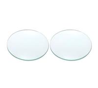 PATIKIL Concave Lens, 200mm Focal Length 90mm (3.5") Diameter Round Glass Magnifying Telescope Lens Trial Set Ground Edge for Lab Physics Class Optics Scientific Experiments, Cyan, 2Pcs