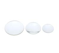 PATIKIL Concave Lens, 3 Sizes Focal Length Round Glass Magnifying Telescope Lens Trial Set Ground Edge for Lab Physics Class Optics Scientific Experiments, White, 3Pcs
