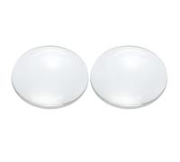 PATIKIL Concave Lens, 60mm Focal Length 40mm (1.6") Diameter Round Glass Magnifying Telescope Lens Trial Set Ground Edge for Lab Physics Class Optics Scientific Experiments, White, 2Pcs
