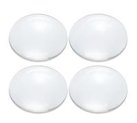 PATIKIL Concave Lens, 60mm Focal Length 40mm (1.6") Diameter Round Glass Magnifying Telescope Lens Trial Set Ground Edge for Lab Physics Class Optics Scientific Experiments, White, 4Pcs