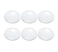PATIKIL Concave Lens, 65mm Focal Length 30mm (1.2") Diameter Round Glass Magnifying Telescope Lens Trial Set Ground Edge for Lab Physics Class Optics Scientific Experiments, White, 6Pcs