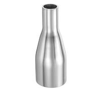 PATIKIL Concentric Reducer Pipe Fitting, 1-1/2"(38mm) to 3/4"(19mm) OD 304 Stainless Steel Butt Weld Tube Long Reducer Exhaust Pipe for Food Beverage HVAC Plumbing, Silver