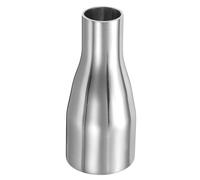 PATIKIL Concentric Reducer Pipe Fitting 1-3/4"(45mm) to 1"(25mm) OD | Silver,304 Stainless Steel Butt Weld Tube Long Reducer Exhaust Pipe,for Food Beverage HVAC Plumbing