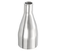 PATIKIL Concentric Reducer Pipe Fitting, 1-3/4"(45mm) to 3/4"(19mm) OD 304 Stainless Steel Butt Weld Tube Long Reducer Exhaust Pipe for Food Beverage HVAC Plumbing, Silver