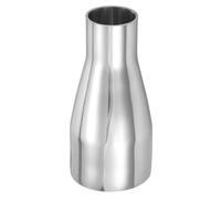 PATIKIL Concentric Reducer Pipe Fitting 2-1/2"(63mm) to 1-1/2"(38mm) OD | Silver,304 Stainless Steel Butt Weld Tube Long Reducer Exhaust Pipe,for Food Beverage HVAC Plumbing