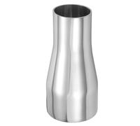 PATIKIL Concentric Reducer Pipe Fitting, 2-1/2"(63mm) to 1-3/4"(45mm) OD 304 Stainless Steel Butt Weld Tube Long Reducer Exhaust Pipe for Food Beverage HVAC Plumbing, Silver