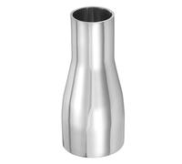 PATIKIL Concentric Reducer Pipe Fitting, 2-1/4"(57mm) to 1-1/2"(38mm) OD 304 Stainless Steel Butt Weld Tube Long Reducer Exhaust Pipe for Food Beverage HVAC Plumbing, Silver