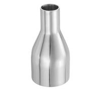 PATIKIL Concentric Reducer Pipe Fitting, 2"(51mm) to 1"(25mm) OD 304 Stainless Steel Butt Weld Tube Long Reducer Exhaust Pipe for Food Beverage HVAC Plumbing, Silver