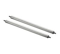 PATIKIL Conveyor Roller 1" Diameter 20" Length, 2 Pack Stainless Steel Gravity Transmission Replacement Part Galvanized End, Silver
