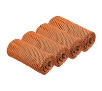PATIKIL Cooling Towel 40"x12", 4 Pcs Ice Towel for Neck and Face, Soft Breathable Chilly Sweat Absorbing for Yoga Sports Camping Fitness Running Golf, Orange
