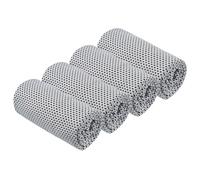 PATIKIL Cooling Towel 40"x12", 4Pcs Ice Towel for Neck and Face, Soft Breathable Chilly Sweat Absorbing for Yoga Sports Camping Fitness Running Golf, Light Gray