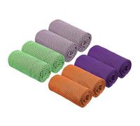 PATIKIL Cooling Towels 40"x12" 8Pcs Ice Towel for Neck and Face, Soft Breathable Chilly Towels Sweat Absorbing for Yoga Sports Gym Workout Camping Fitness Running Golf Multicolor
