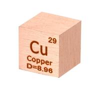 PATIKIL Copper Cube, 10mm Cu Density Cube High Density Element Cube Unique Metal Cube Periodic Table of Elements Collections Lab Experiment Teacher Scientific Classes