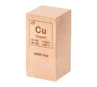 PATIKIL Copper Cube, 1x1x2" Cu Density Stick High Density Element Rod Unique Metal Cube Periodic Table of Elements Collections Lab Experiment Teacher Scientific Classes