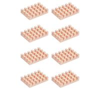 PATIKIL Copper Heatsink 10x15x3mm, 8 Pcs Heat Sink Cooler Radiator for Raspberry Pi Chip CPU Power Transistor FET IC Power Amplifier