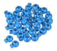 PATIKIL Cord Locks, 30 Pack Ball Spring Toggle Stopper for Drawstring Bag Shoelaces, Light Blue