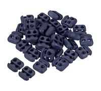 PATIKIL Cord Locks, 30 Pack Oval Spring Toggle Stopper for Drawstring Bag Shoelaces, Navy Blue