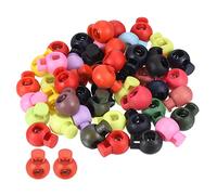 PATIKIL Cord Locks Assorted, 50 Pack Ball Spring Toggle Stopper 22mm for Drawstring Bag Shoelaces