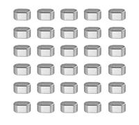 PATIKIL Cord Stopper Ends, 30 Pack Zinc Alloy Cord Rope Fastener Lock Clip for DIY Backpacks Shoelaces Bags, Bright Silver Tone