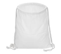 PATIKIL Cotton Drawstring Bags, Cotton Canvas Drawstring Backpack Foldable Sports Gym Bags for Women Men Gym Sports Trip, White